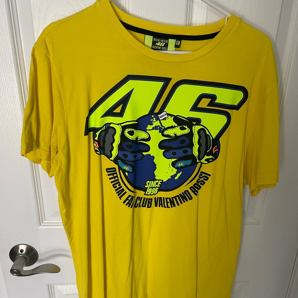 Yellow Valentino Rossi Graphic T-Shirt